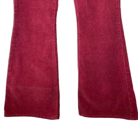 No Boundaries Juniors size L (11-13) Dark red Corduroy High Rise Flare Pants - Picture 7 of 8